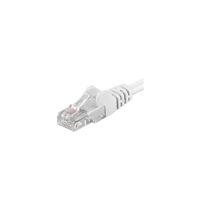 Patch kábel UTP RJ45-RJ45 level CAT6, 0.5m, biela