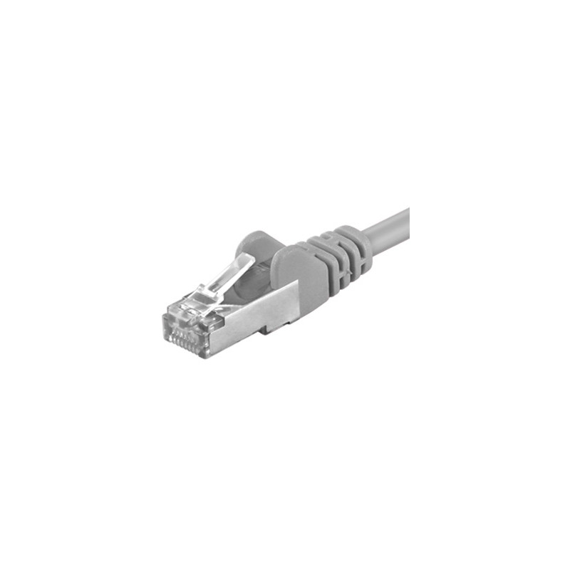 Premiumcord Patch kábel CAT6a S-FTP, RJ45-RJ45, AWG 26/7 0,5 m, sivá