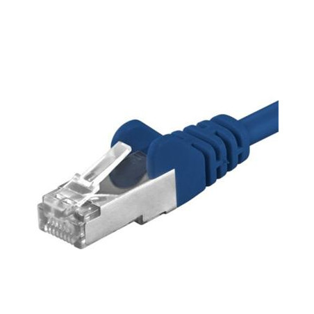 Premiumcord Patch kábel CAT6a S-FTP, RJ45-RJ45, AWG 26/7 5m, modrá