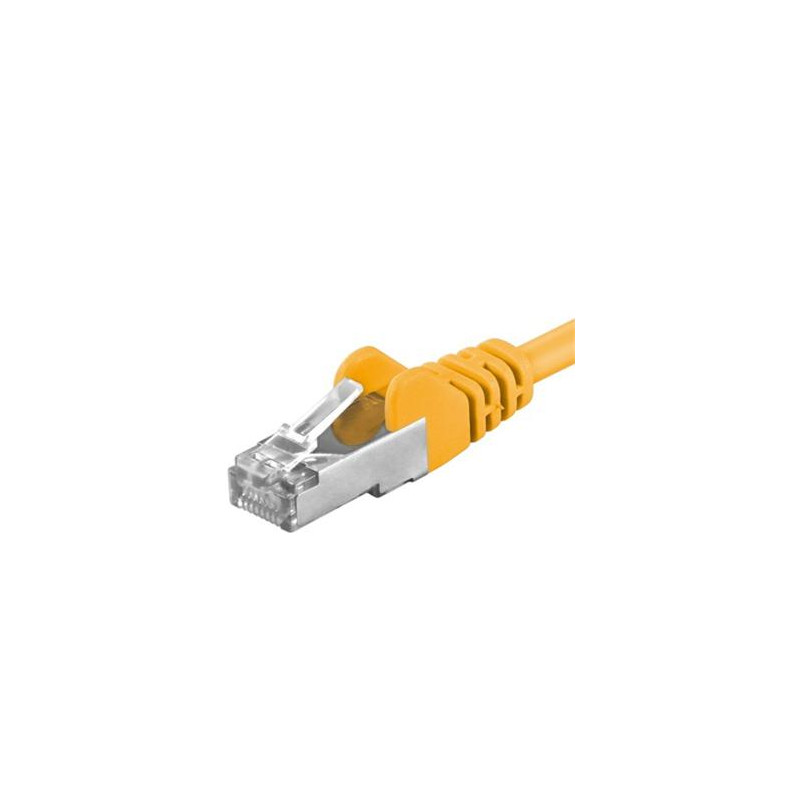 Premiumcord Patch kábel CAT6a S-FTP, RJ45-RJ45, AWG 26/7 5m, žltá