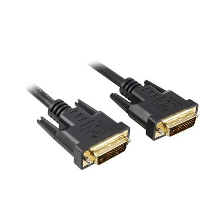 PremiumCord DVI-D prepojovací kábel, dual-link, DVI (24+1), MM, 1m
