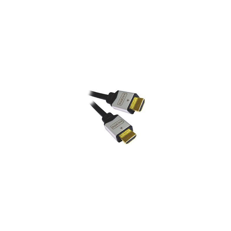 PremiumCord kábel HDMI M/M, zlac.a kovové HQ, 3m