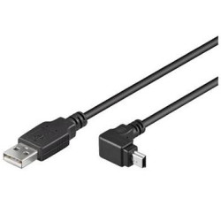 PremiumCord miniUSB 2.0, A-B, 5 pinov, 90 °, 1.8 m