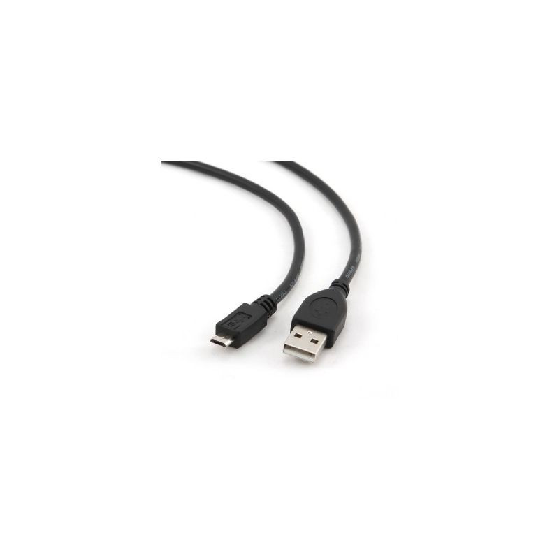 GEMBIRD kábel USB2.0 - microUSB, 3m, čierny