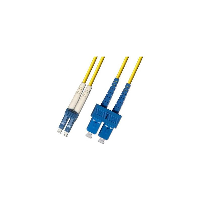 Optický patchkábel duplex, LC/UPC-SC/UPC 09/125 50m G657A, OS2