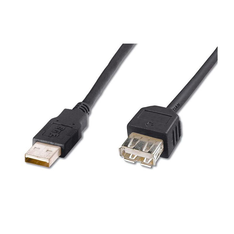 PremiumCord USB 2.0 kábel predlžovací, A-A, 20cm čierna