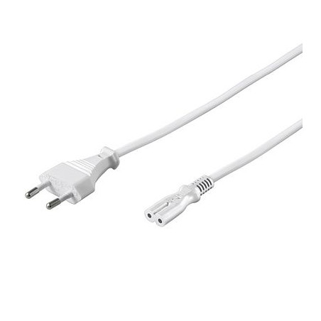 PremiumCord Kábel sieťový 230V k magnetofónu 3m, biely