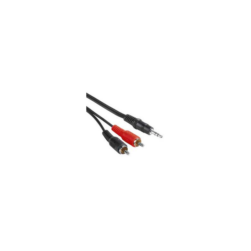 PremiumCord Kábel Jack 3.5mm-2xCINCH M/M 10m