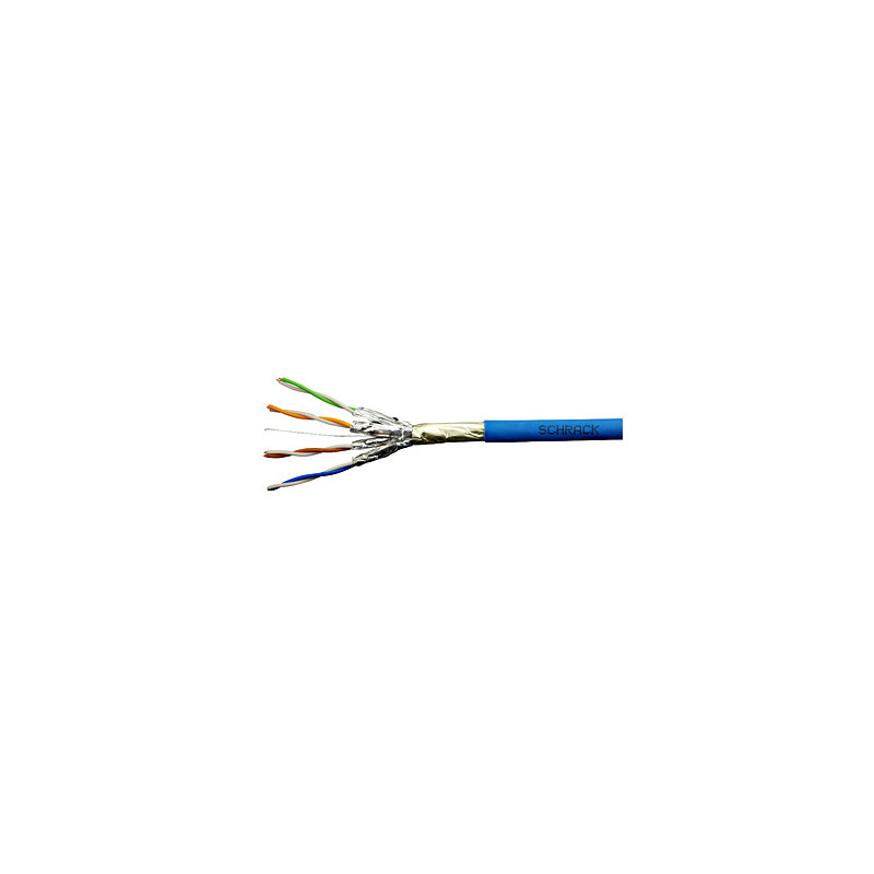 Kábel F/FTP Cat.6a 500 MHz 4x2xAWG23, LS0H modrý, Dca, 500m