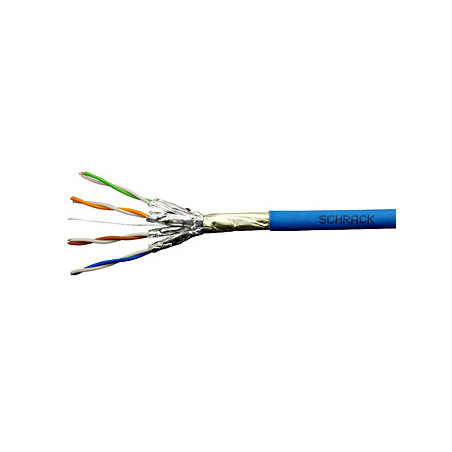 Kábel F/FTP Cat.6a 500 MHz 4x2xAWG23, LS0H modrý, Dca, 500m
