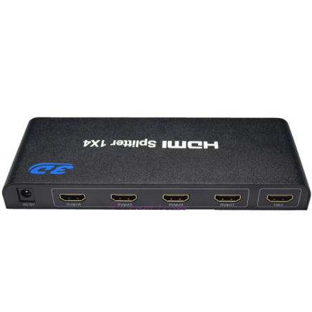 HDMI 1.4a splitter 1-4 portov kovový, 3D, FullHD