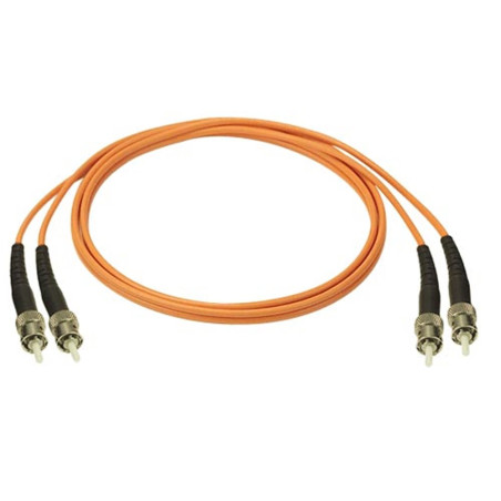Optický patch kábel duplex ST-ST, 50/125 um MM, 0,5 m, OM2