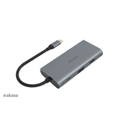 AKASA - externý USB hub - USB typ-C na 9-in-1