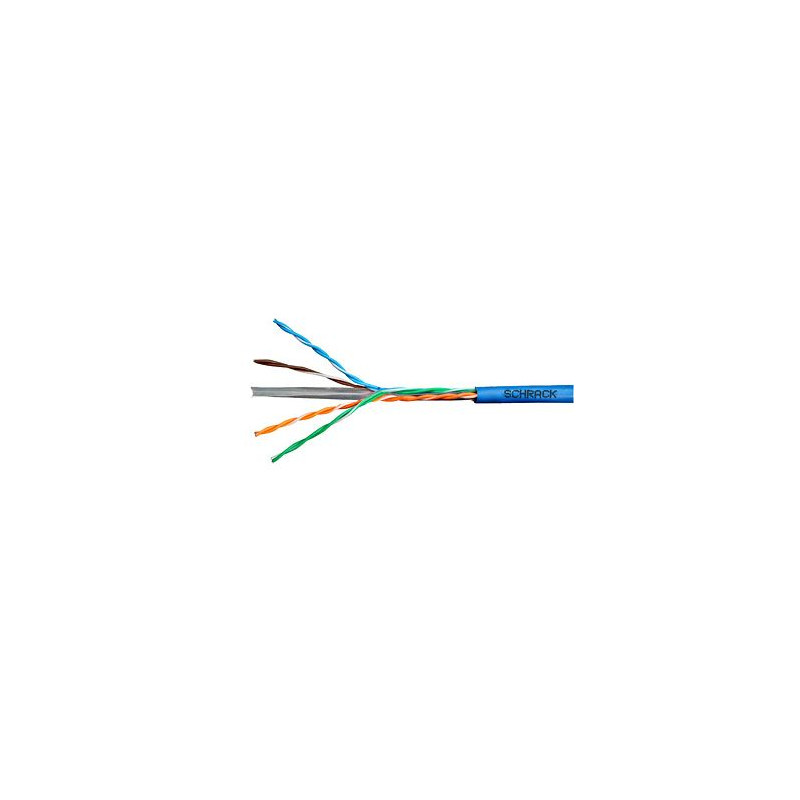 Kábel U/UTP Cat.6 4x2xAWG24 300 MHz, PVC modrý, Eca, 305m