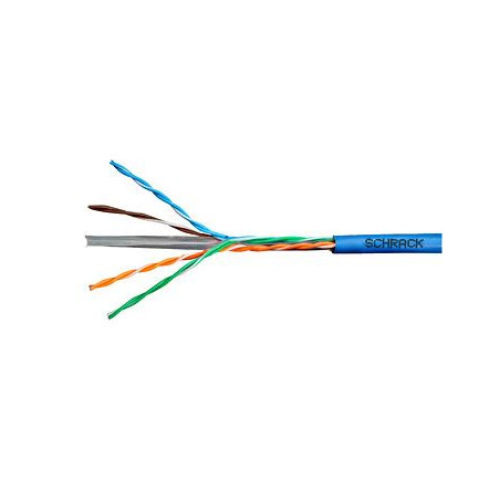 Kábel U/UTP Cat.6 4x2xAWG24 300 MHz, PVC modrý, Eca, 305m