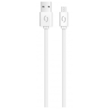 ALIGATOR Dátový kábel 2A micro USB 2m, biely
