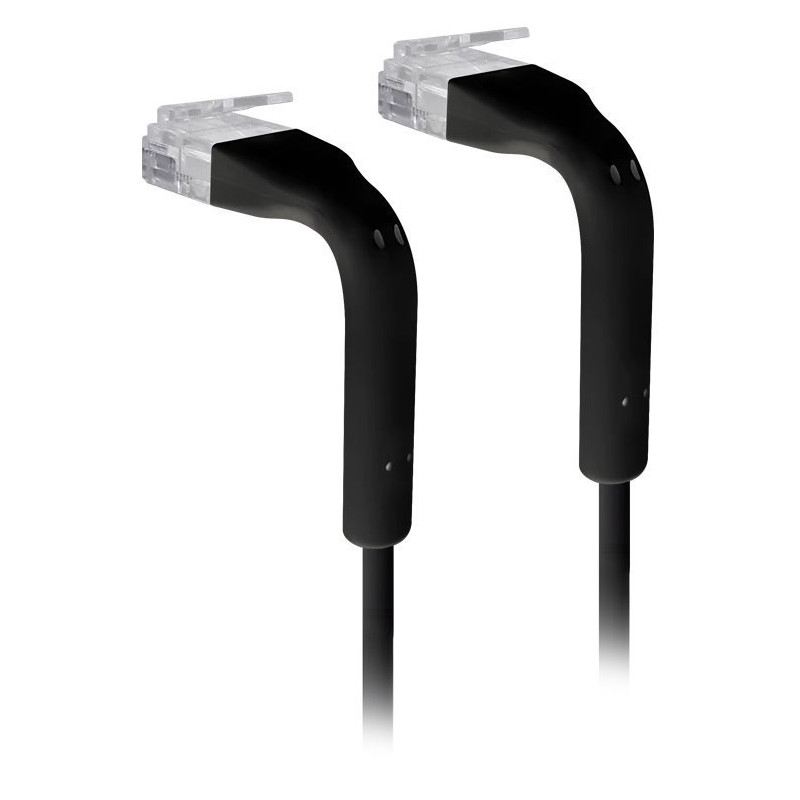 Ubiquiti U-Cable-PATCH-RJ45-BK, Ethernet Patch Kábel, 0,1m (0,22m s konektormi), Cat6, čierny