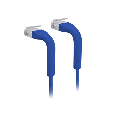 Ubiquiti U-Cable-PATCH-RJ45-BL, Eth Patch Kábel, 0,1m (0,22m s konektormi), Cat6, modrý