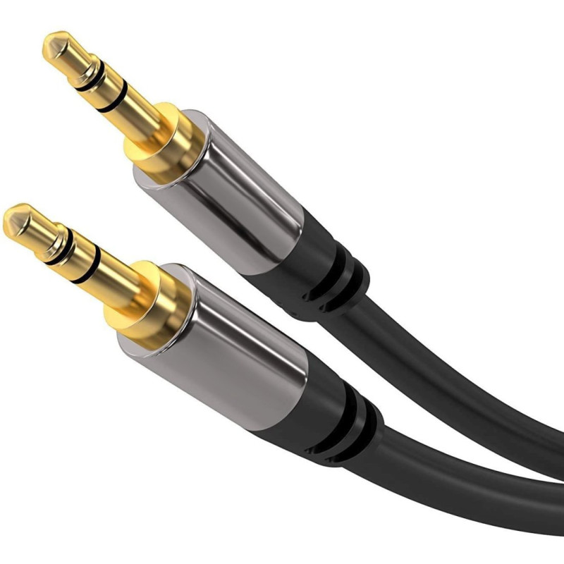 PremiumCord HQ tienený kábel stereo Jack 3.5mm - Jack 3.5mm M/M 5m