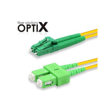 Patchcord FO duplex LC/APC-SC/APC 9/125um SM, 1m, OS2