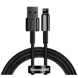 Baseus CALWJ-01 Tungsten Gold Kábel Lightning 2.4A 1m Black
