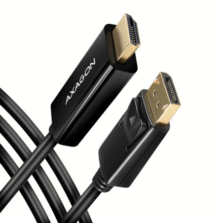 AXAGON RVD-HI14C2, DisplayPort - HDMI 1.4 redukcia / kábel 1.8m, 4K/30Hz