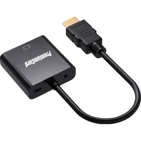 PremiumCord prevodník HDMI - VGA so zvukom