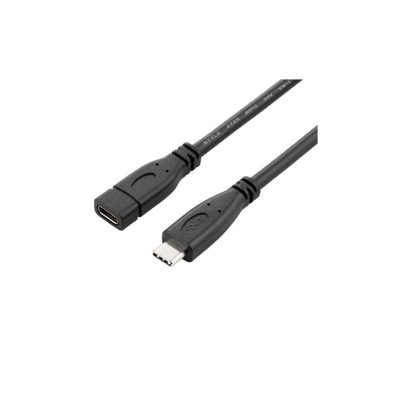 PremiumCord Predlžovací kábel USB 3.2 generation 2, C/male - C/female, 1,5m
