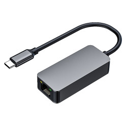 PremiumCord adaptér USB-C - LAN RJ45 ETHERNET 2,5 G/1000 MBIT Aluminium