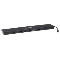Dokovacia stanica USB-C / 3x displej, HDMI 4K, DP, VGA, USB3.2 G1, USB-A/C, GbE, 100W nabíjanie