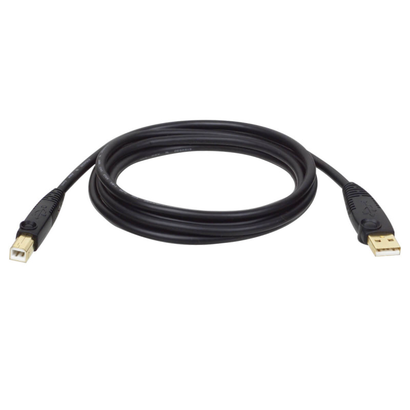 Kábel USB-A/USB-B (Samec/Samec), USB 2.0, 3.05m