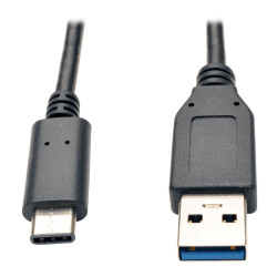 Kábel USB-C/USB-A (Samec/Samec), USB 3.1 Gen 2 (10Gb/s), kompatibilný Thunderbolt 3, 0.9m