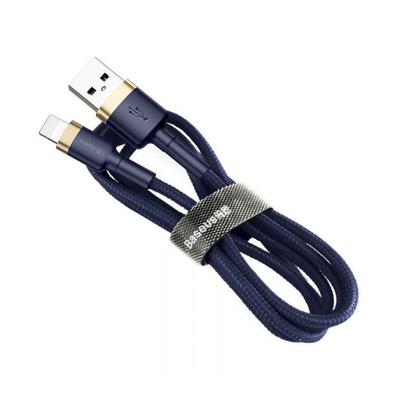Baseus dátový kábel Cafule Lightning 1m 2,4A zlato-modrý