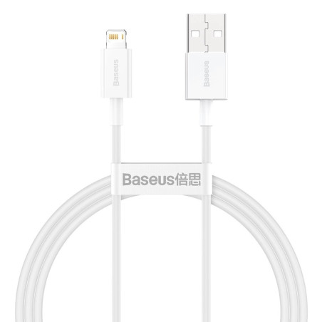 Baseus Dátový kábel Superior Series USB/Lightning 1m (2.4 A) biela