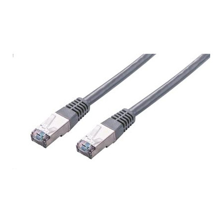 Kábel C-TECH patchcord Cat5e, FTP, sivý, 0,25m