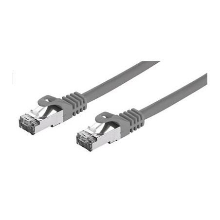 Kábel C-TECH patchcord Cat7, S/FTP, sivý, 1m
