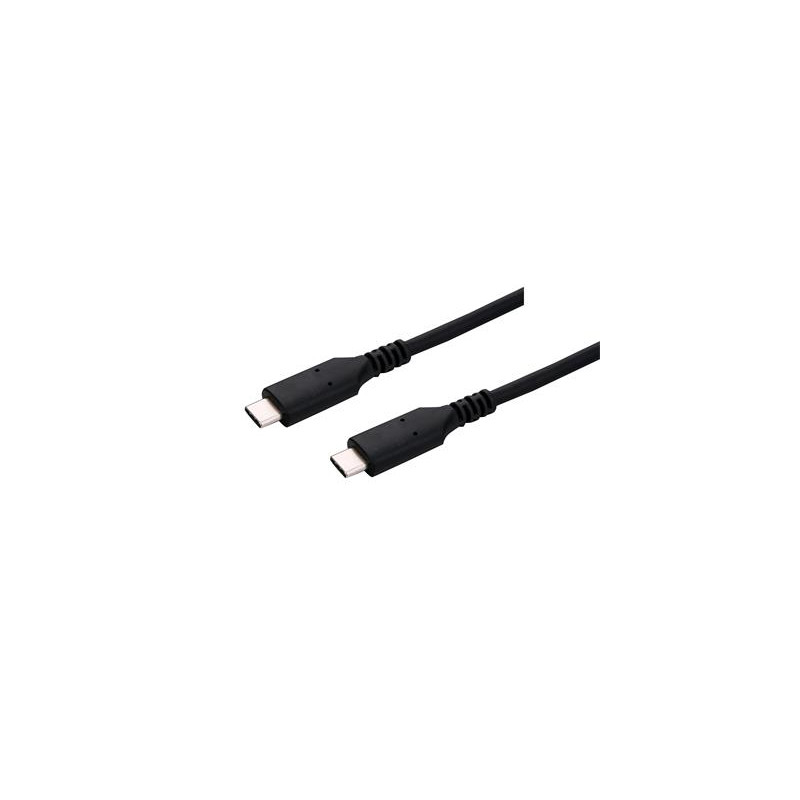 Kábel C-TECH USB 4.0, Type-C (CM/CM), PD 100 W, 40 Gbps, 0,5 m, čierny