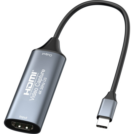 PromiumCord HDMI grabber pre video/audio signálu do počítača s konektorom USB 3.0 typ c
