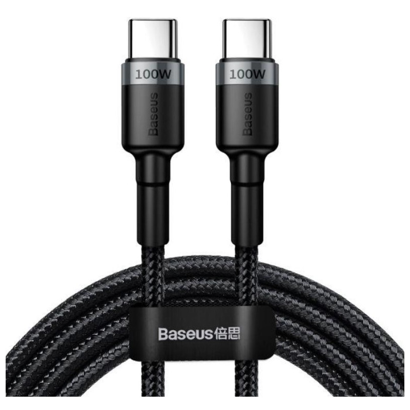 Baseus dátový kábel Cafule USB-C PD2.0 100W 2m 20V 5A šedo-čierny
