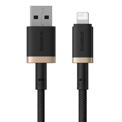 Baseus Rýchlonabíjací kábel Dura USB/Lightning 1m 2.4A černo zlatý