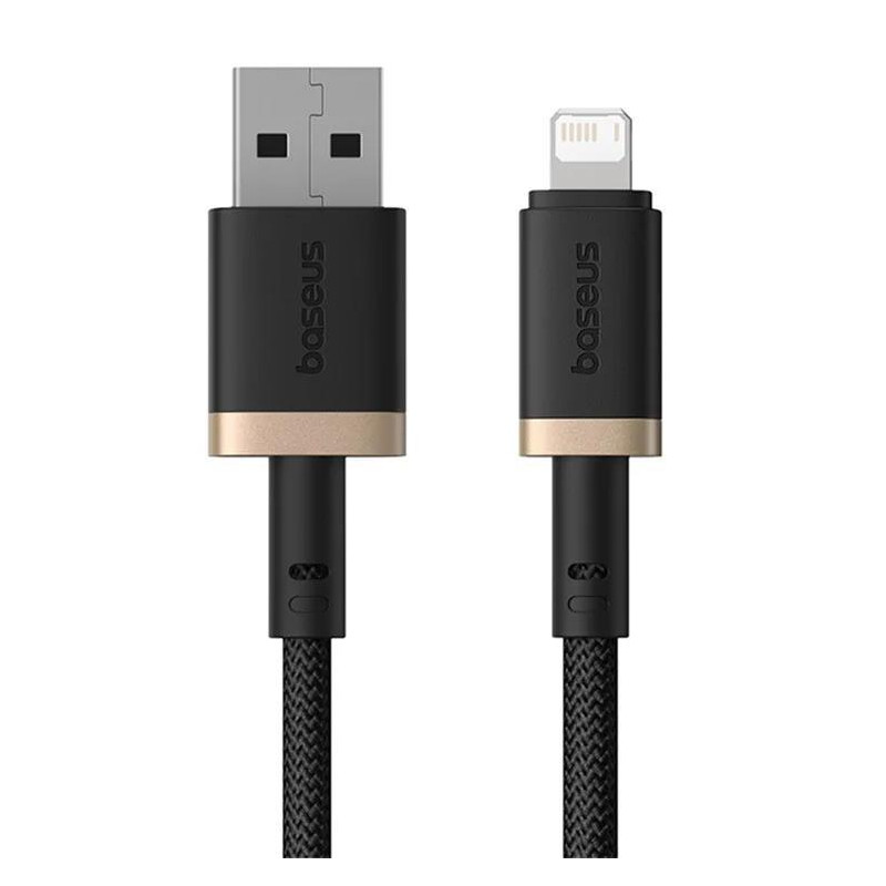 Baseus Rýchlonabíjací kábel Dura USB/Lightning 1m 2.4A černo zlatý