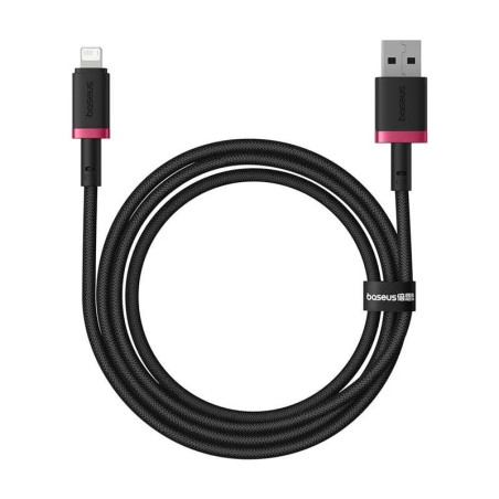 Baseus Rýchlonabíjací kábel Dura USB/Lightning 1m 2.4A červeno čierny