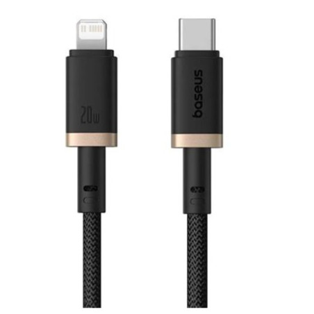 Baseus Rýchlonabíjací kábel Dura USB/Lightning 1m 20W černo zlatý