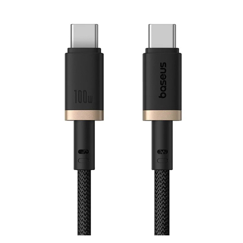 Baseus Rýchlonabíjací kábel Dura USB-C/USB-C 2m 100W černo zlatý