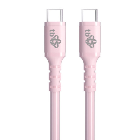 TB USB C - USB C 60W Jelly kábel 1m ružový