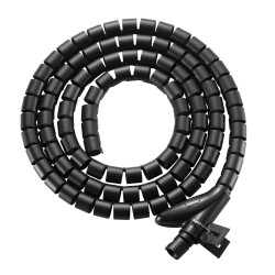 EVOLVEO CableHold, organizér káblov, 2,5 m x 2 cm, samosvorný, čierny