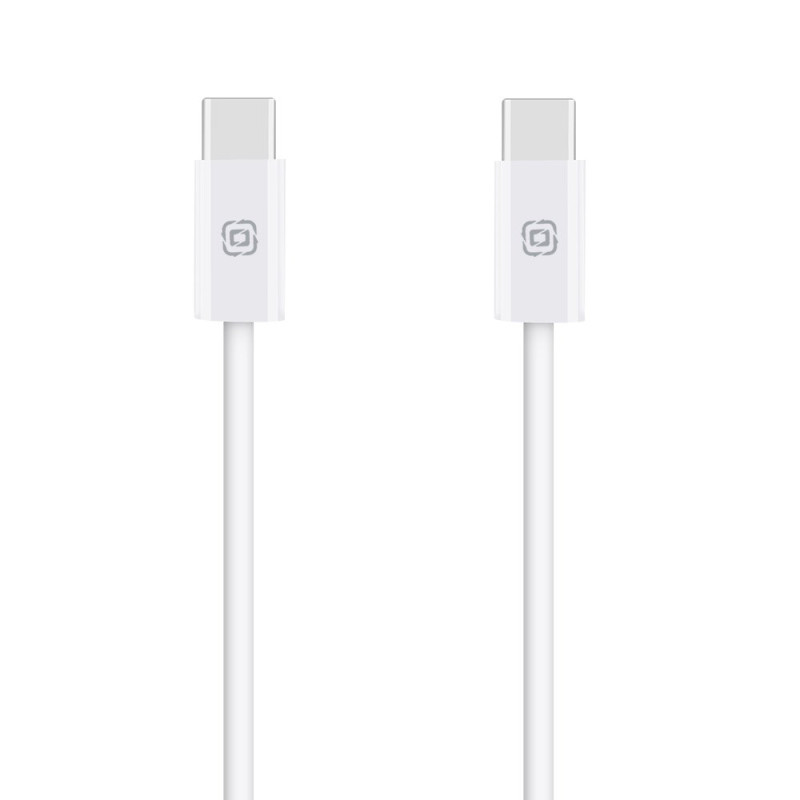 OBAL:ME Super Fast USB-C/USB-C Pletený kábel 100W 2m White