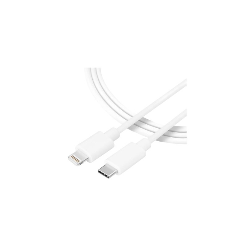 Tactical Smooth Thread Cable USB-C/Lightning 1m White