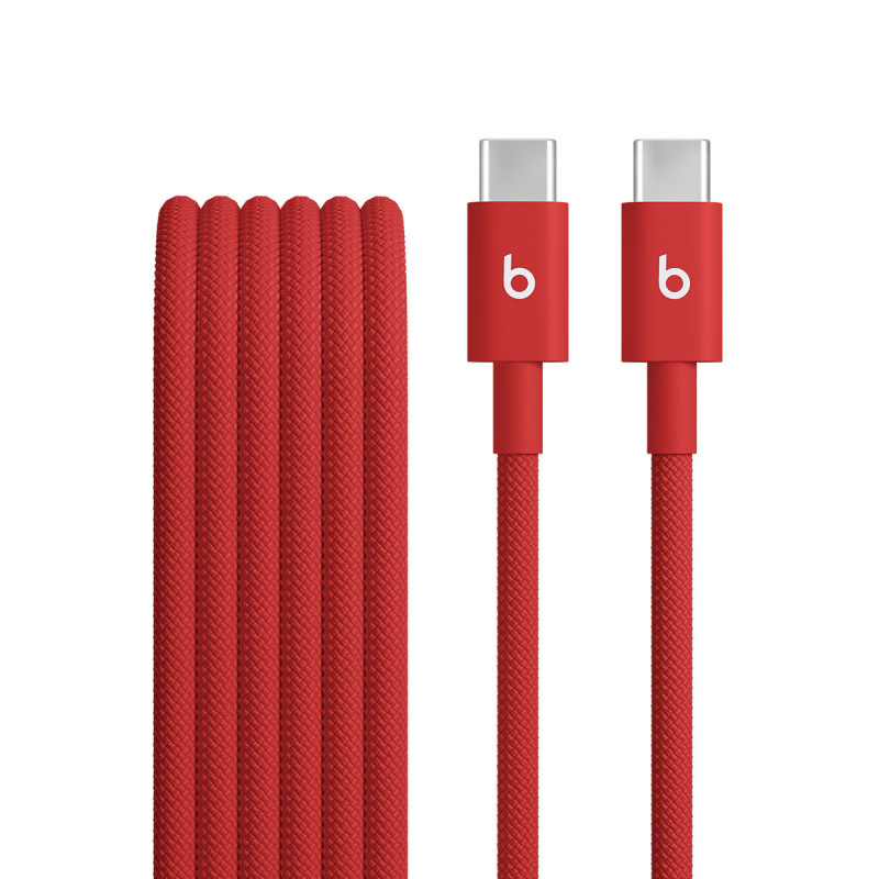 Beats 240W USB-C/USB-C Braided Cable (3m) - Red