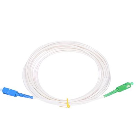SC/APC - SC/UPC simplex 5m arm.biely 3mm B3 LSZH